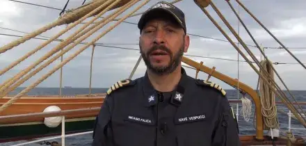 Dopo 10 mesi di lavori di manutenzione, il Vespucci torna in mare