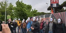 I lavoratori del cinema al presidio dei ControDavid, 'pronti a fermare i set'