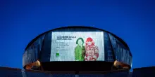 Mostra ANSA Le donne della Repubblica sulla cupola dell'Auditorium Parco della Musica