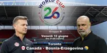 Canada-Bosnia, la partita del grande rimpianto italiano