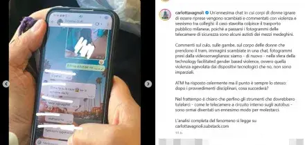 Chat sessista, l'Atm sospende i dipendenti coinvolti