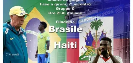 Mondiali: Brasile-Haiti 3-0 DIRETTA