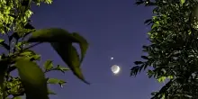 Astronomo genovese immortala il 'bacio' tra Luna e Venere al tramonto