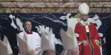 Funerali del cardinale Camillo Ruini a San Pietro,  papa Leone nella basilica