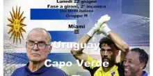 Mondiali: Uruguay - Capo Verde DIRETTA
