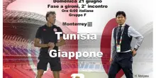 Mondiali: Tunisia Giappone DIRETTA
