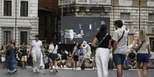 'Le donne della Repubblica', le immagini proiettate a Piazza Navona
