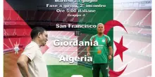 Mondiali: Giordania-Algeria in campo alle 5 DIRETTA