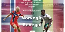Mondiali: Norvegia-Senegal in campo alle 2 DIRETTA
