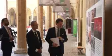 Giuseppe Conte alla mostra dell&rsquo;ANSA &lsquo;Le donne della Repubblica&rsquo;