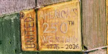 Land Art celebra l'indipendenza americana con un disegno nei campi nel Veronese