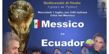 Mondiali: Messico-Ecuador in campo alle 3 DIRETTA