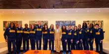 La Nazionale italiana femminile di pallavolo in ambasciata d'Italia a Brasilia