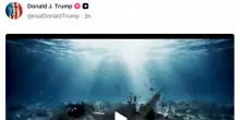 Trump posta un video realizzato con l'Ia della flotta iraniana affondata