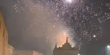 Inni al Duce e saluti romani alla festa patronale