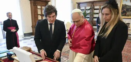 Leone XIV incontrer&agrave; Milei durante il suo viaggio in Argentina