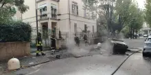 Studenti incendiano alcuni cassonetti per protesta a Verona