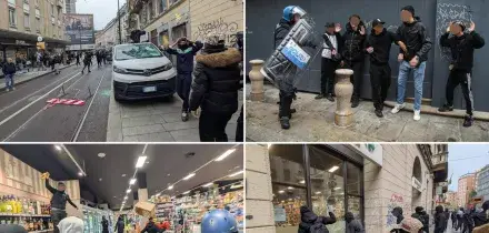 Milano: centinaia di giovani a gruppetti in piazza Duomo, 50 portati in questura
