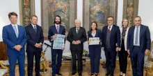 Leonardo Maria Del Vecchio presenta a Mattarella il nuovo Qn