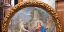Entra agli Uffizi il 'Cristo e la Samaritana' raro affresco su stuoia di vimini