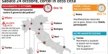 Da Milano a Castel Volturno, la mappa delle piazze