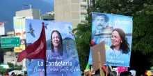 L'opposizione scende in piazza per Corina Machado in Venezuela