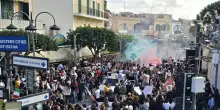 In corteo a Ischia contro carovita e prezzo carburanti