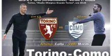 Serie A: Torino-Como in campo marted&igrave; alle 20.45 DIRETTA