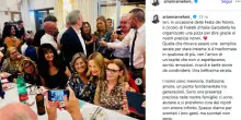 La premier a sorpresa alla festa dei Nonni di FdI alla Garbatella a Roma