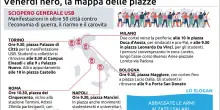 Oggi sciopero e cortei. Chi scende in piazza e dove, la mappa del venerd&igrave; nero