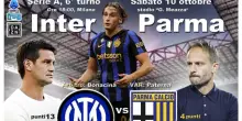 Serie A: sabato alle 18 in campo Inter-Parma DIRETTA