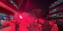 Corteo pro Palestina parte dal Campus Einaudi di Torino