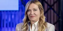 Giorgia Meloni  all'assemblea di Assolombarda a Milano