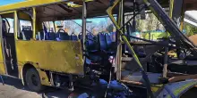 Kiev, 'drone russo contro autobus di linea a Nikopol, 5 morti'