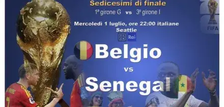Mondiali: Belgio-Senegal in campo DIRETTA