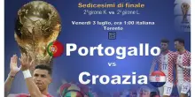 Mondiali: Portogallo-Croazia in campo all'1 DIRETTA