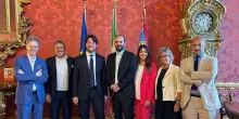 Il regista Francesco Sossai ricevuto dal presidente del Veneto Alberto Stefani