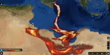 Etna, il 'respiro' del vulcano &egrave; arrivato fino al Nord Africa