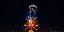 Nei fuochi d'artificio del 14 luglio l'omaggio al gemellaggio tra Parigi e Roma