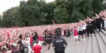Mondiali, in trionfo la Nazionale norvegese di ritorno ieri a Oslo