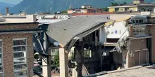 Tragedia sfiorata, crolla una parte del Tribunale di Bolzano