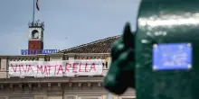 'Viva Mattarella', ritorna a Torino lo striscione in piazza San Carlo