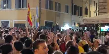 Mondiali: Spagna campione, a Roma &egrave; festa a Campo de' Fiori
