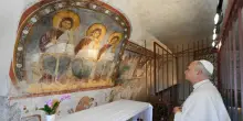 Il Papa oggi in visita al santuario di Valle Pietra