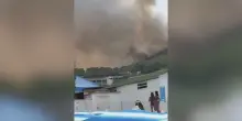 Incendio sul Gargano: le fiamme, dolose e spinte dal vento, minacciano alcuni lidi