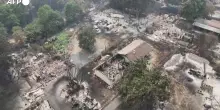 La cittadina francese di Le Porge devastata dagli incendi