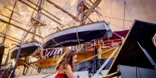 Cristiana Pegoraro in concerto a Baltimora, la Vespucci sullo sfondo