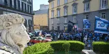 Il Napoli compie 100 anni, la festa azzurra in piazza
