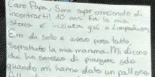 La letterina del piccolo Leo al Papa: 'Io sbarcato qui da solo 10 anni fa'