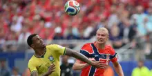Continua la maledizione Norvegia, Haaland butta fuori il Brasile di Ancelotti